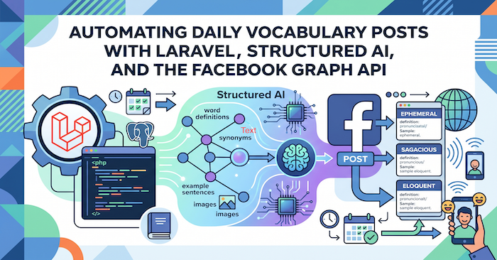 Automating Daily Vocabulary Posts with Laravel, Structured AI, and the Facebook Graph API